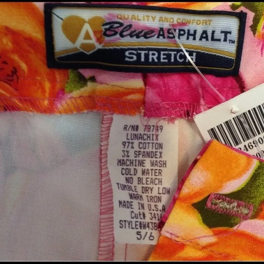 Blue Asphalt Stretch Floral Print Jean NWT - Picture 2 of 4